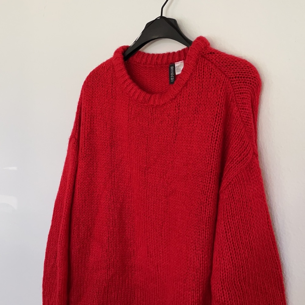 H&M Divided Chunky Red Sweater Tunic